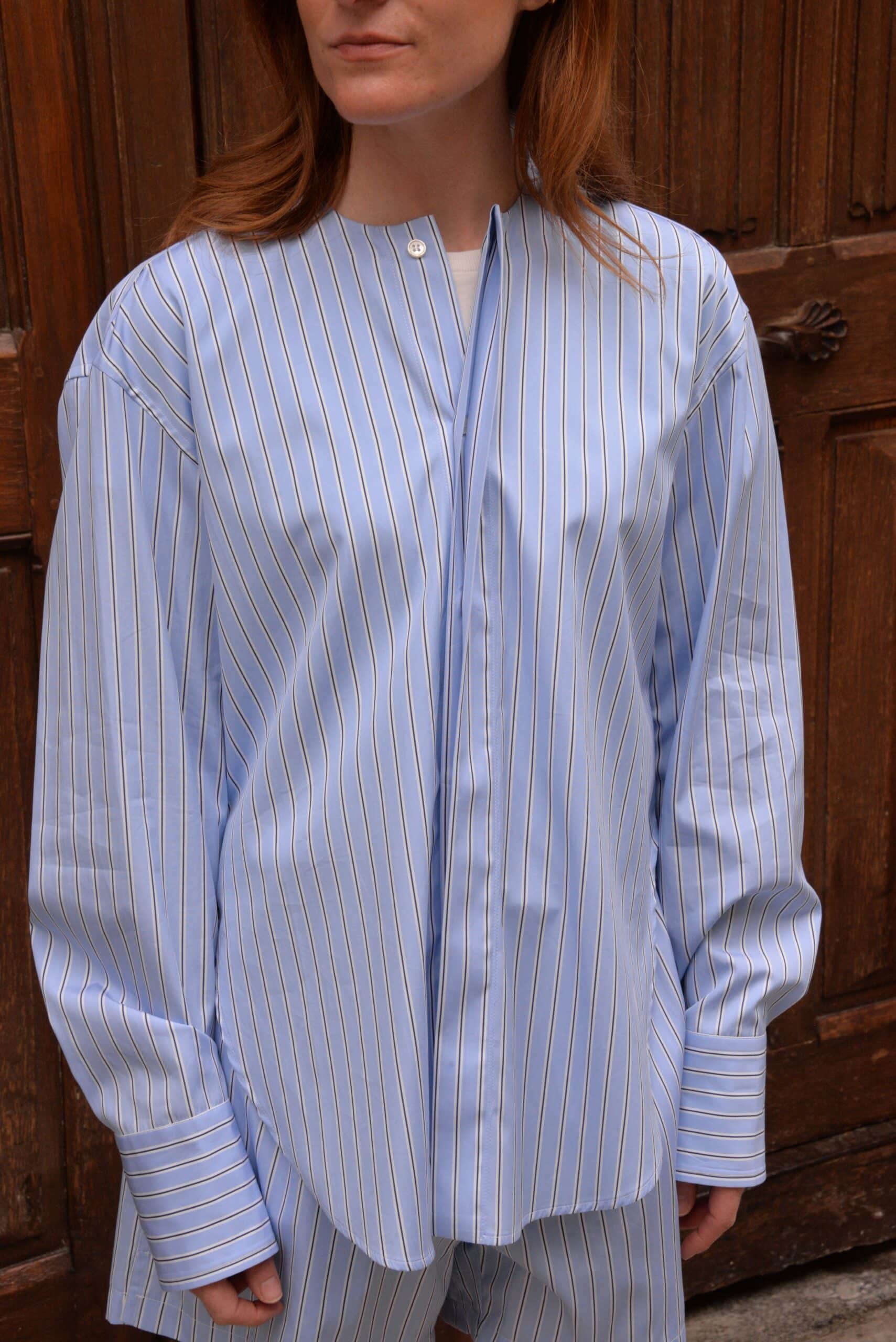 Chemise en Coton Rayée