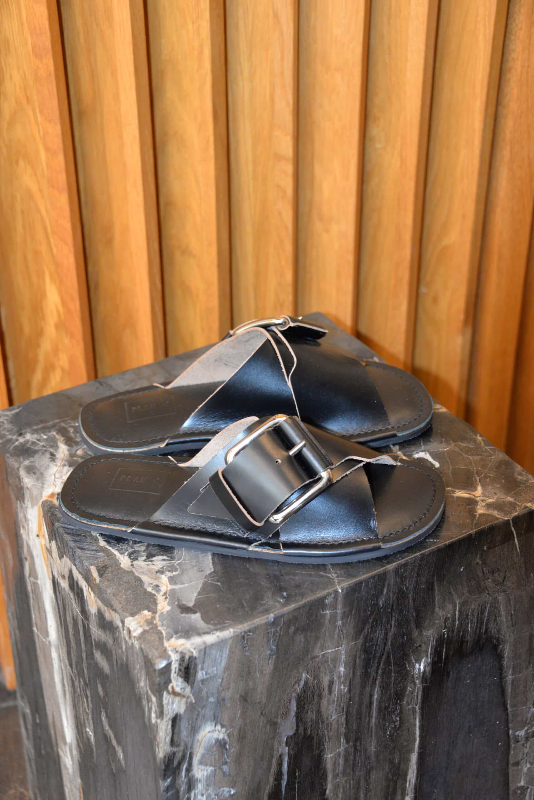Sandales en Cuir Croisé
