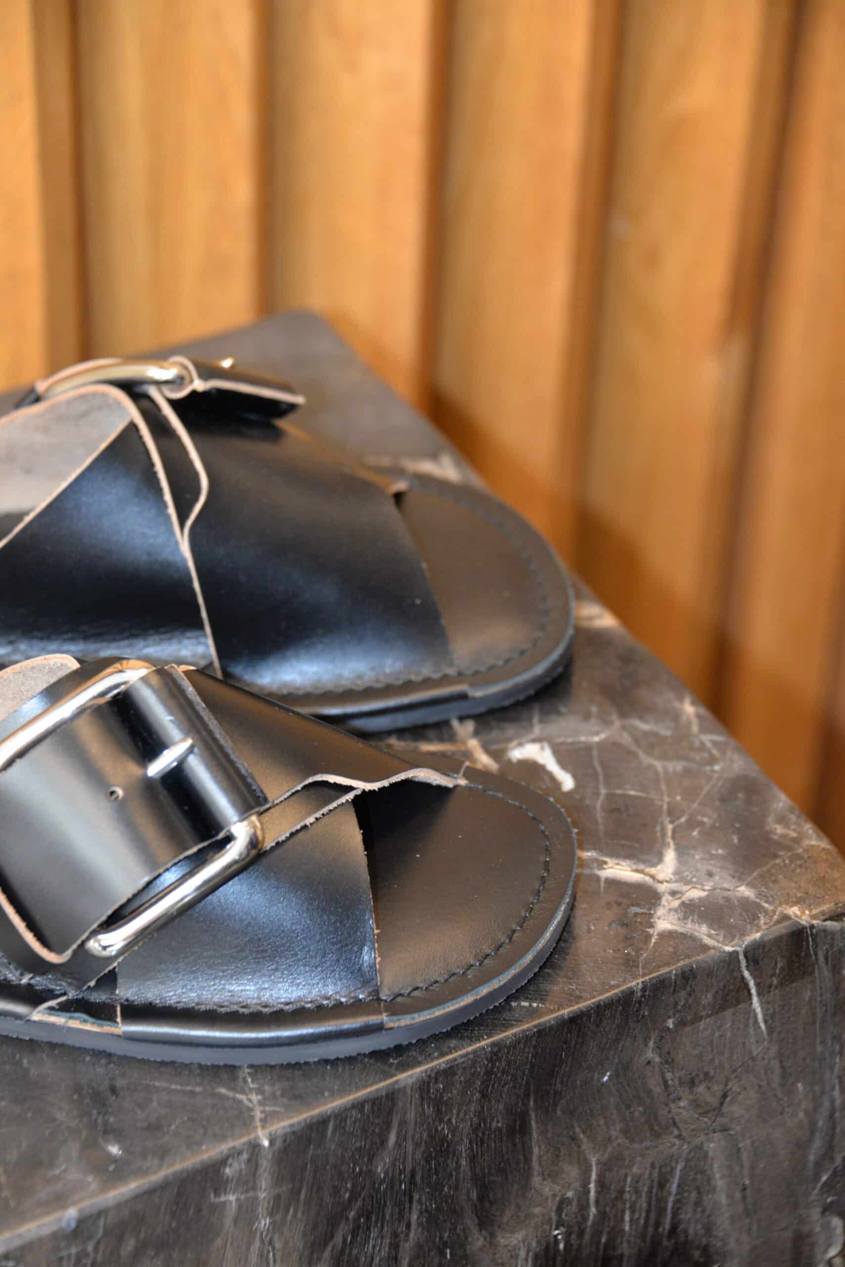 Sandales en Cuir Croisé