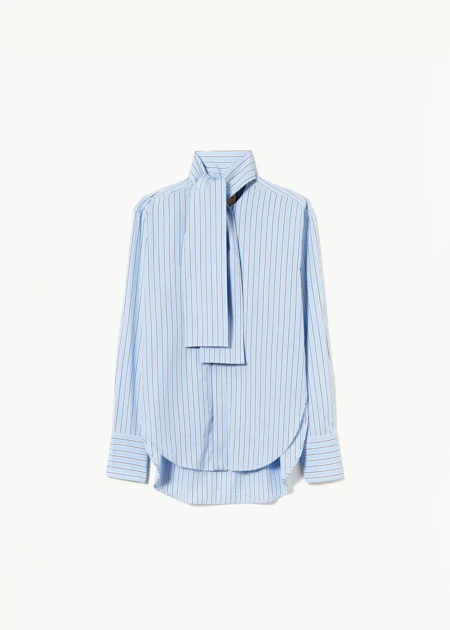 Chemise en Coton Rayée