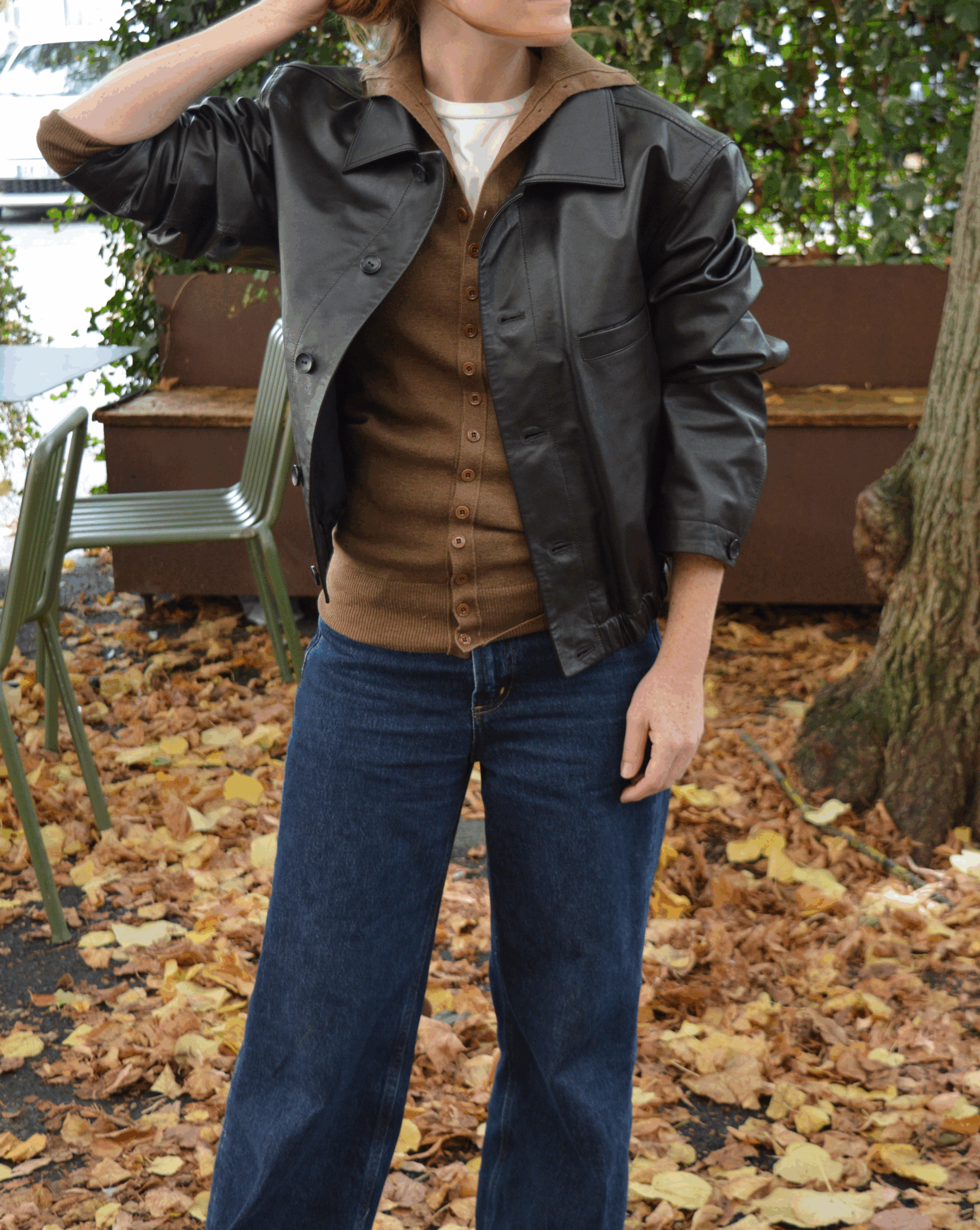 Blouson en Cuir Souple