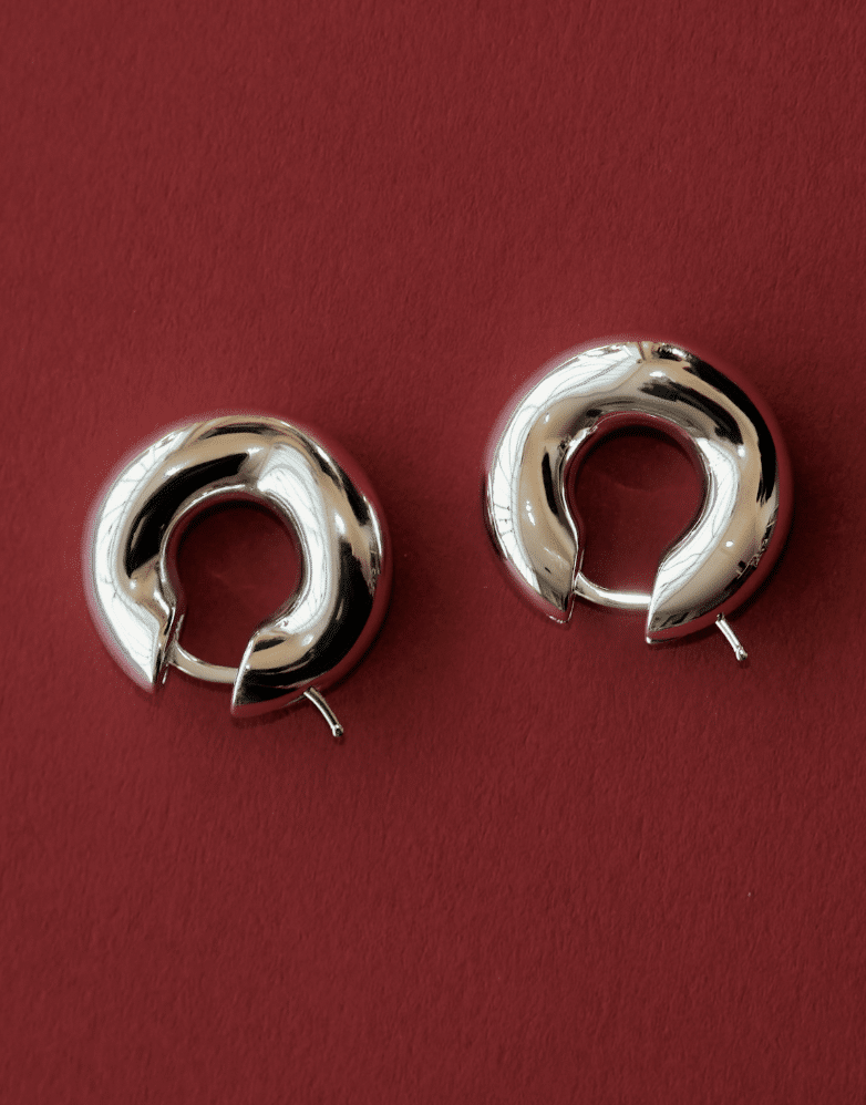 Boucles d’oreille Wave Blow Argent