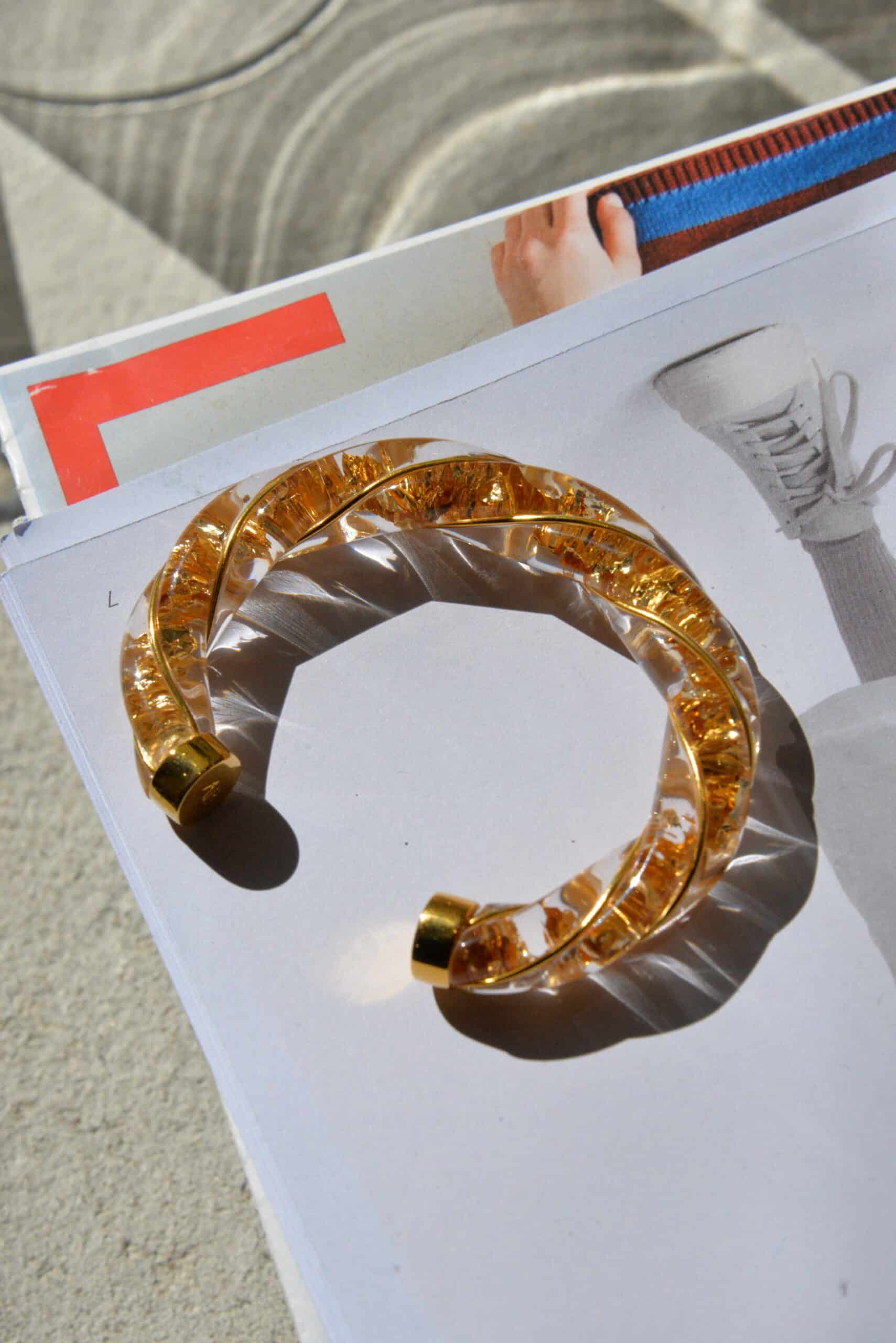 Jonc Diana Feuilles Dorées